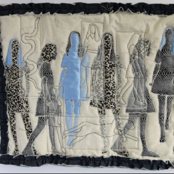 Lilly B textile piece